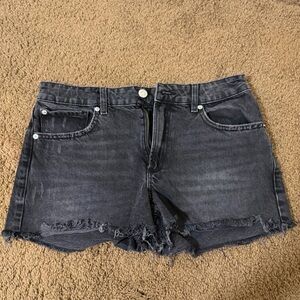 GARAGE Black Jean Shorts